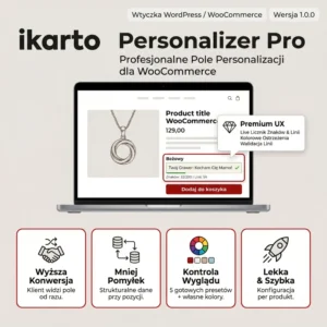 Wtyczka do personalizacji produktów na sklepie woocommerce grawery dedykacje hafty itp