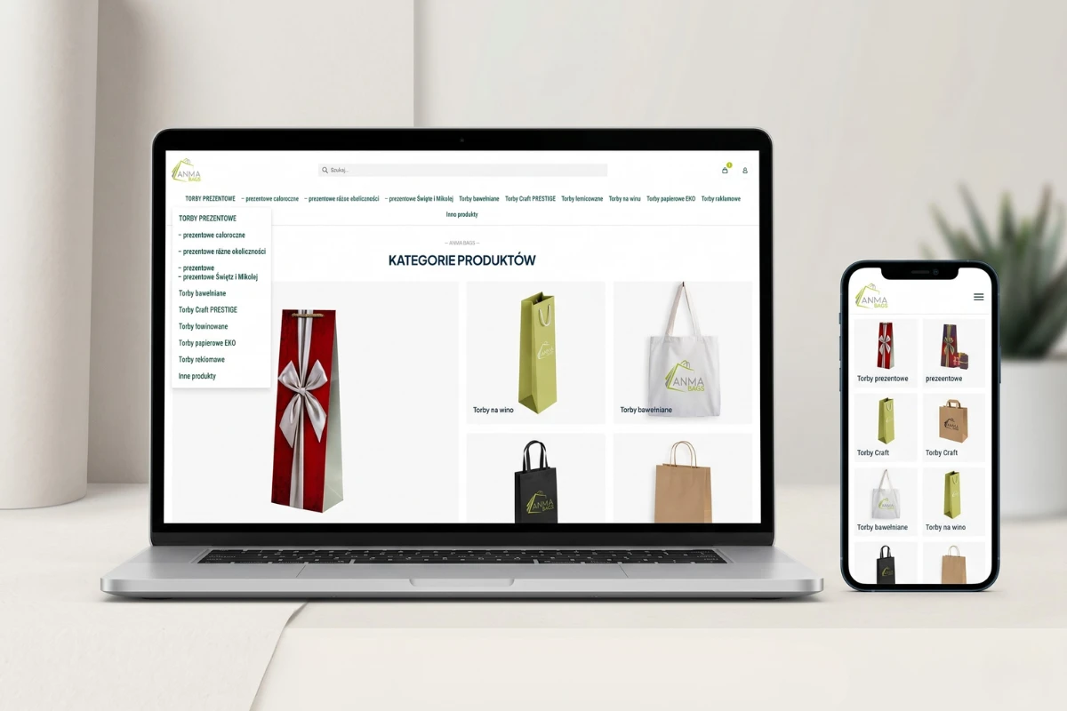 Anmabags - sklep internetowy WooCommerce