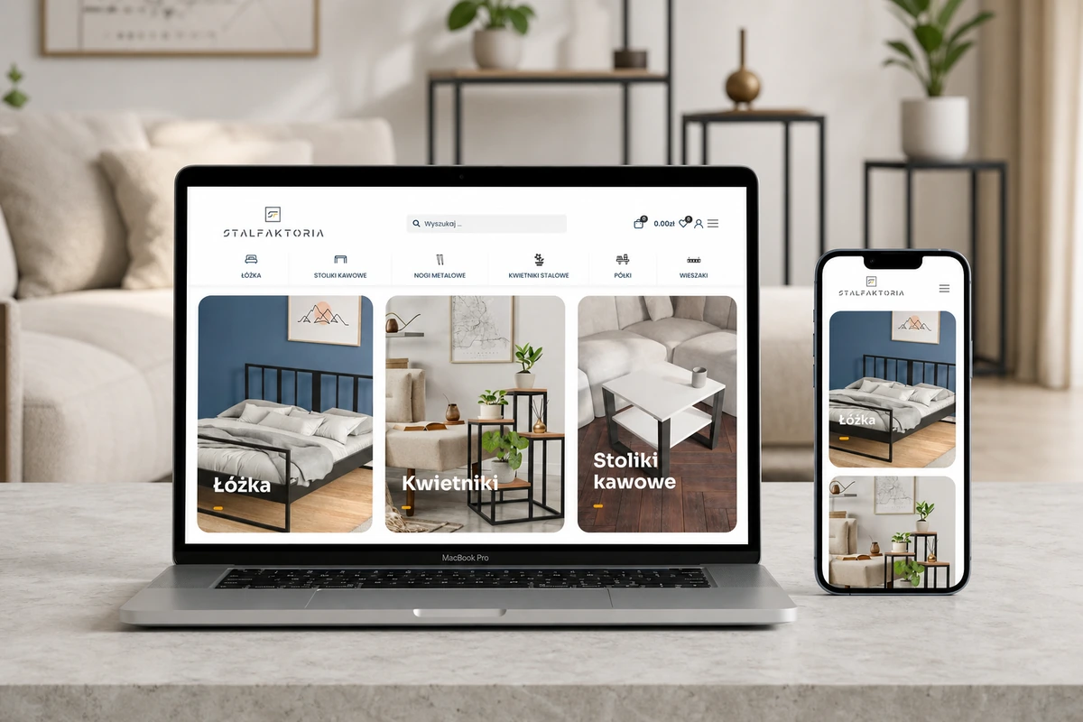 Stalfaktoria - sklep producenta mebli metalowych WooCommerce