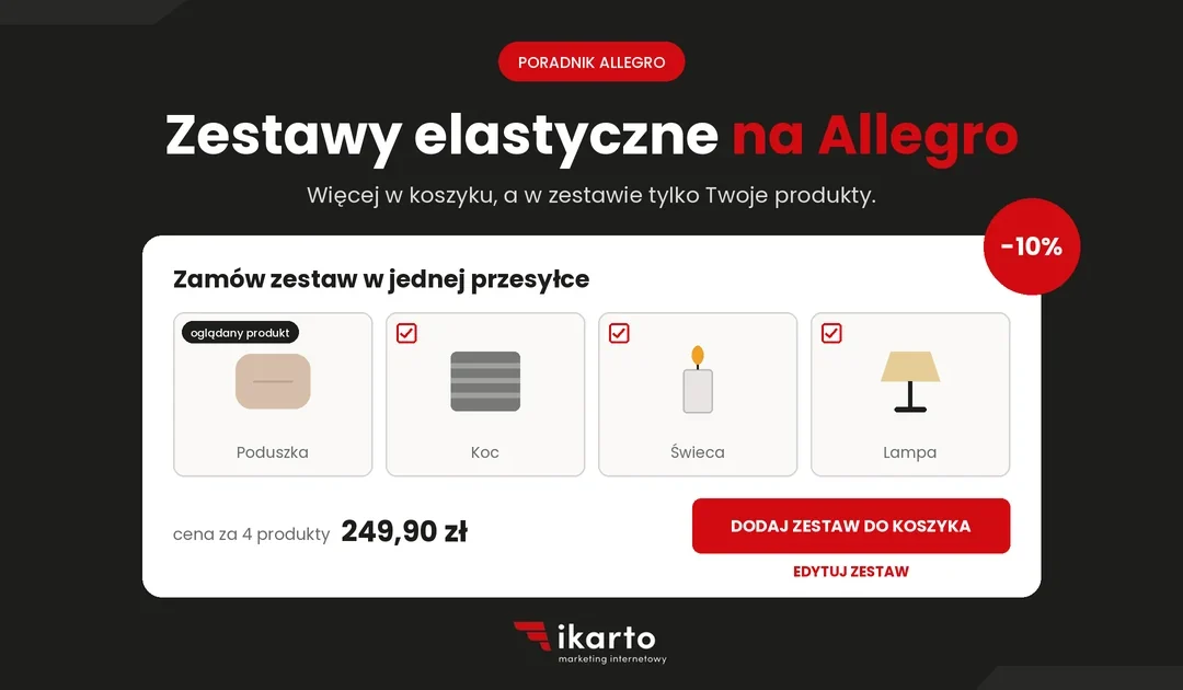 Zestaw elastyczny na Allegro z rabatem, grafika IKARTO